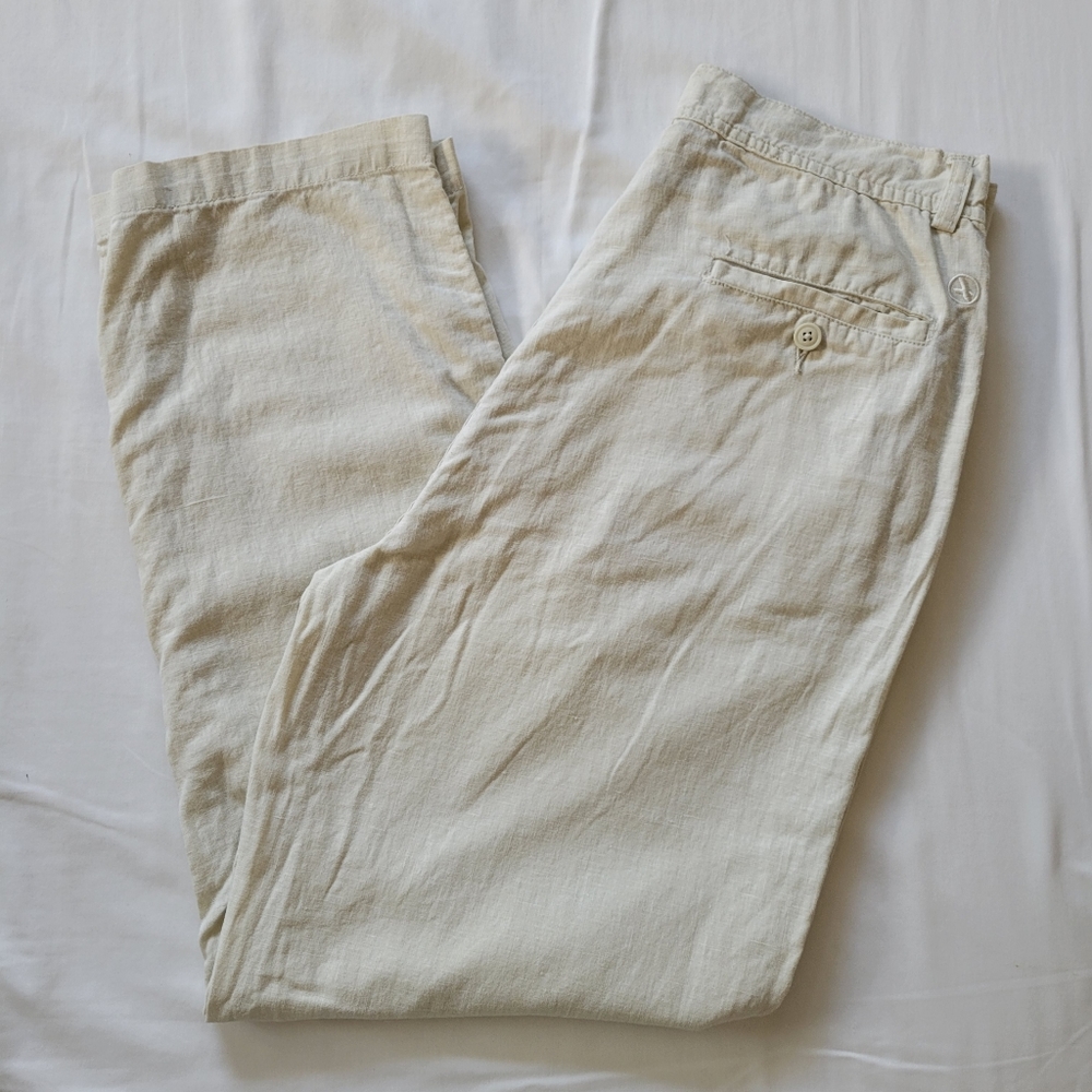 Men's Aigle Linen Blend Dress Pants, 32x32